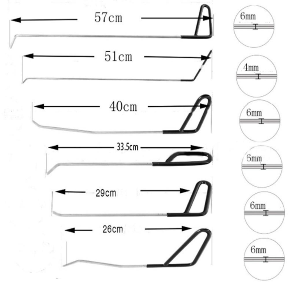 Outils-de-r-paration-de-carrosserie-automobile-pompe-automobile-cales-crochets-crochets-6-pi-ces-ensemble