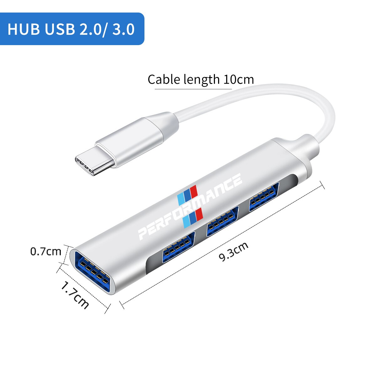 Type-C-HUB-3-0-Type-C-3-1-3-4-Port-Multi-Diviseur-Adaptateur-OTG