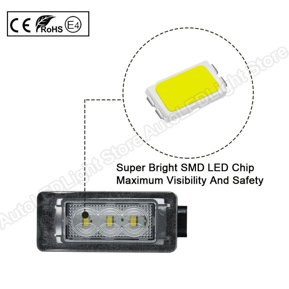 Plaque-d-immatriculation-LED-lampe-pour-Dacia-Duster-Nissan-Serena-C27-2016-2017-2018-2019-2020