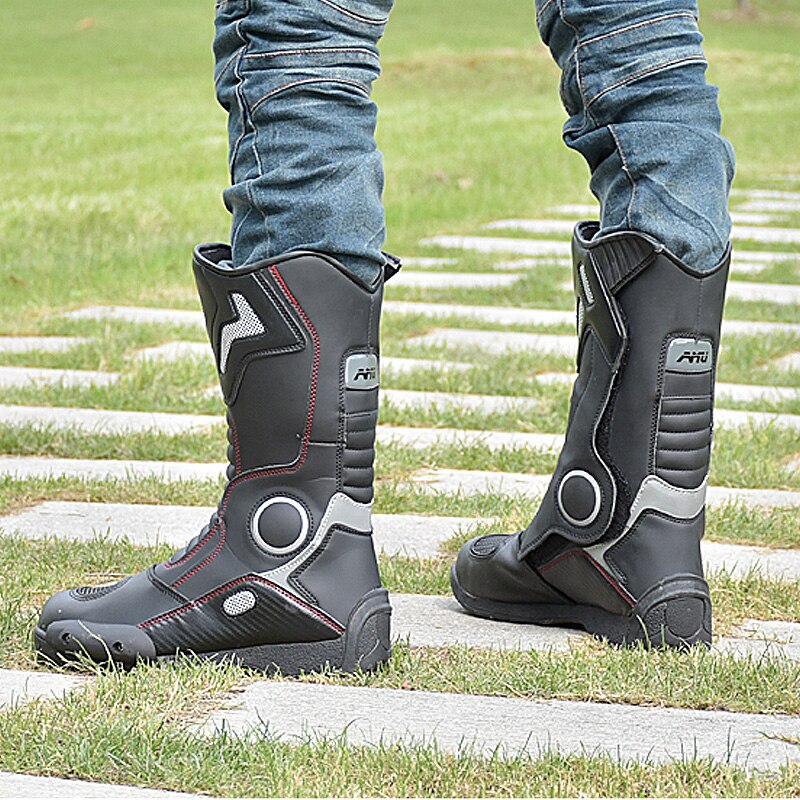 Bottes-de-Motocross-imperm-ables-pour-hommes-chaussures-tout-terrain-pour-motocycliste-chaudes-en-cuir-hiver