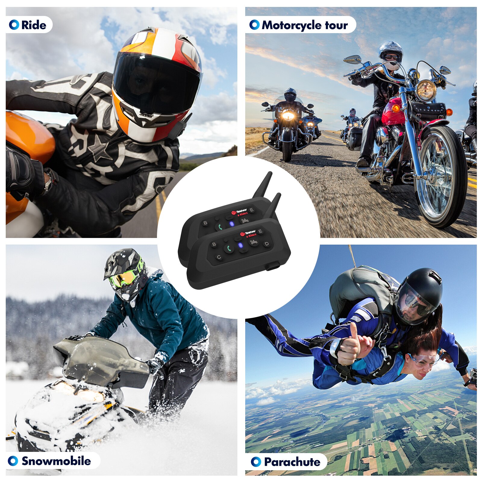 Teleheer-oreillette-Bluetooth-5-1-pour-moto-appareil-de-communication-pour-2-personnes-port-e-1200M