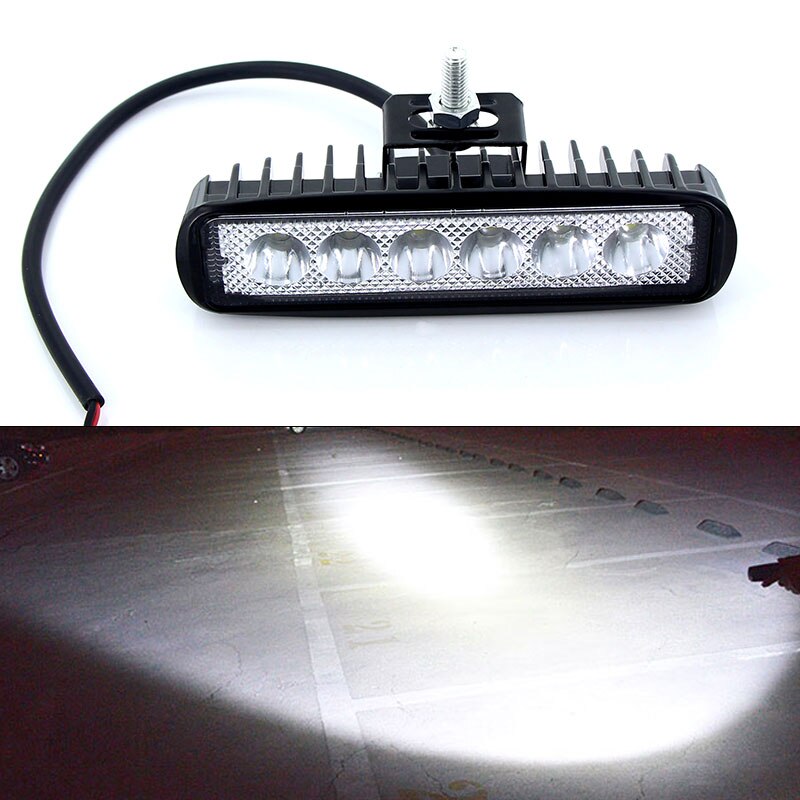 Barre-Lumineuse-de-Travail-LED-18-W-Lampe-pour-Moto-Voiture-Camion-Bateau-Tracteur-V-lo