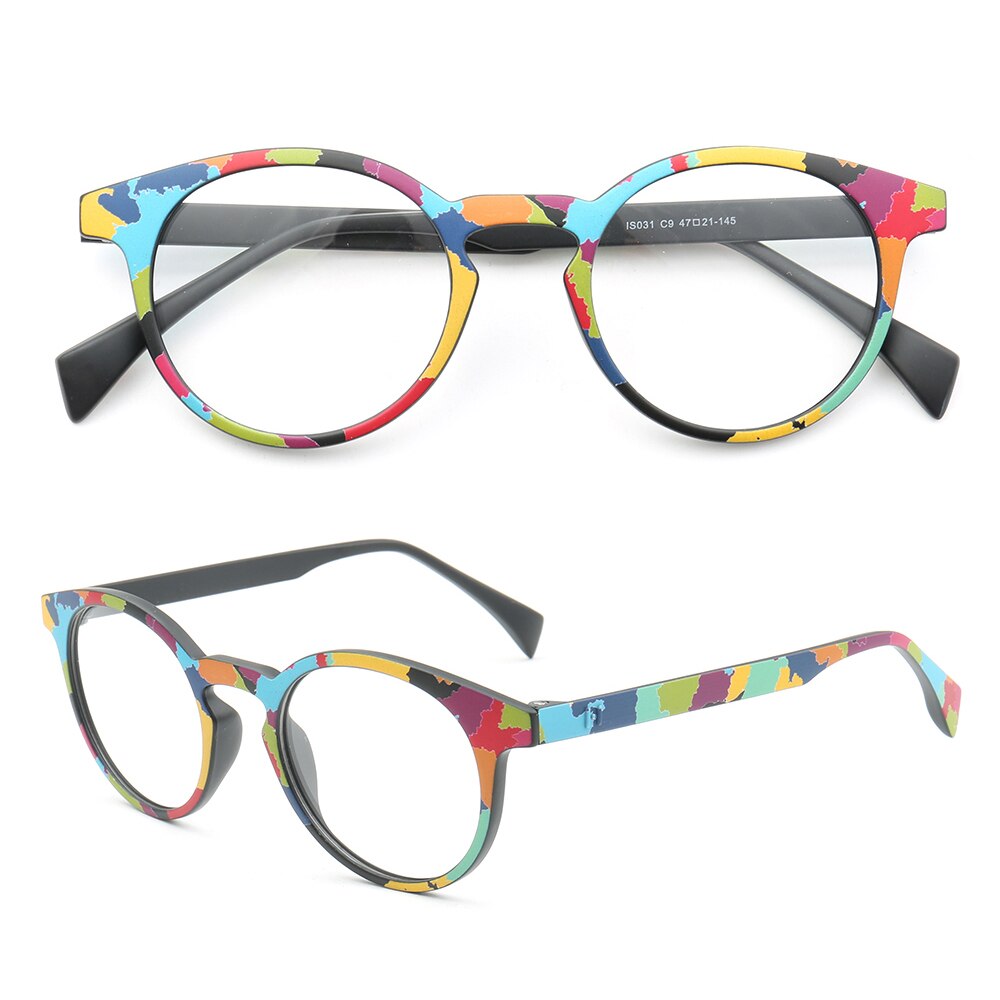 Lunettes-rondes-TR90-pour-femmes-et-hommes-monture-de-lunettes-optiques-l-g-res-arc-en