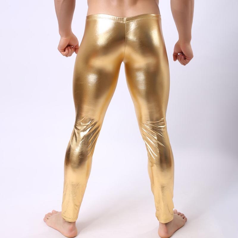 Leggings-en-Faux-cuir-pour-homme-collant-Sexy-taille-basse-extensible-soyeux-et-brillant-sous-v