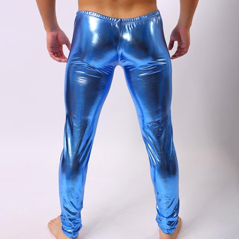 Leggings-en-Faux-cuir-pour-homme-collant-Sexy-taille-basse-extensible-soyeux-et-brillant-sous-v