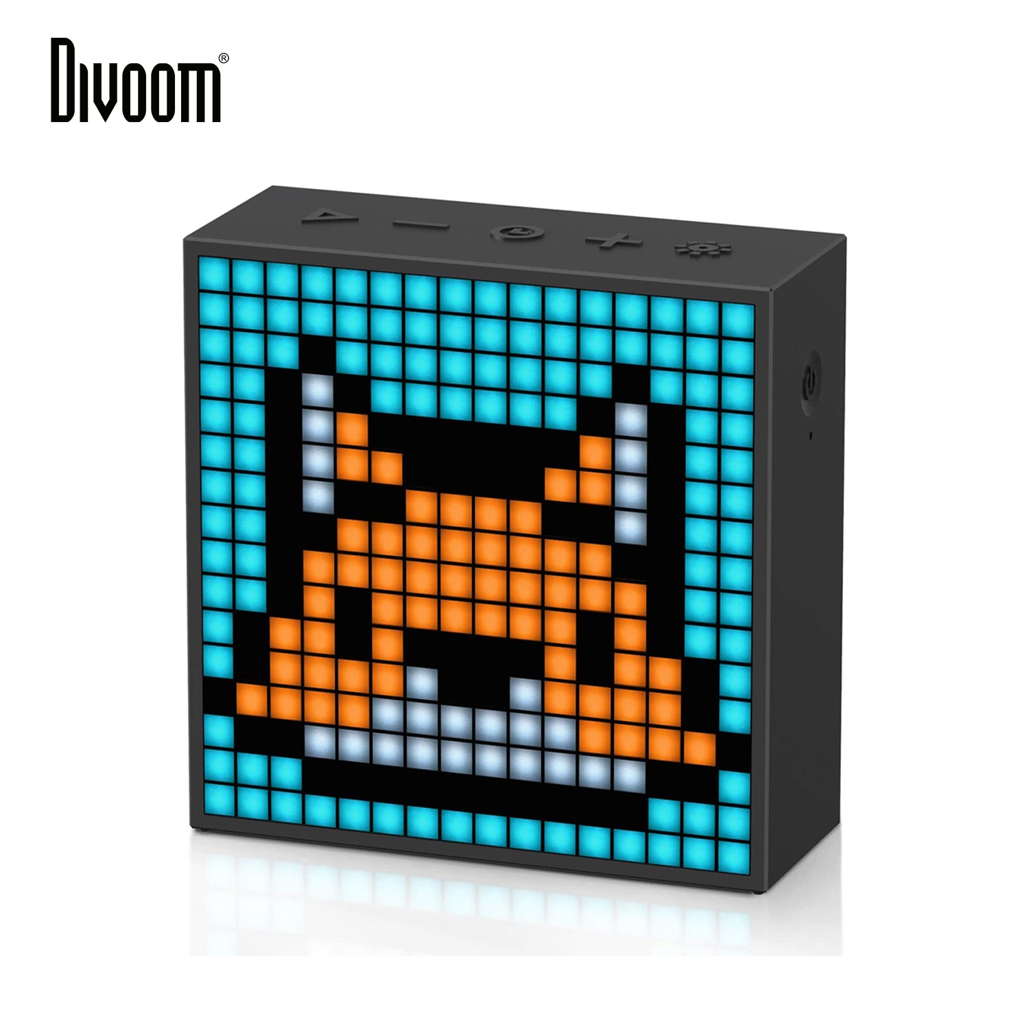 Divoom-Timebox-Evo-Haut-parleur-portable-Bluetooth-avec-horloge-et-affichage-LED-programmable-pour-cr-ation