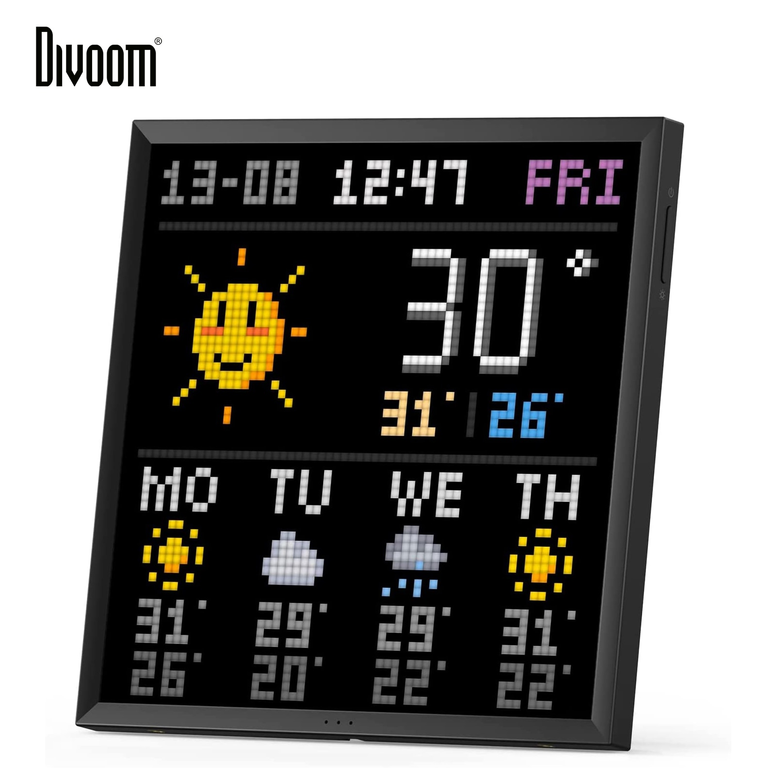 Divoom-cadre-Photo-num-rique-Pixoo-64-avec-64x64-pixels-panneau-d-affichage-lectronique-LED-signe