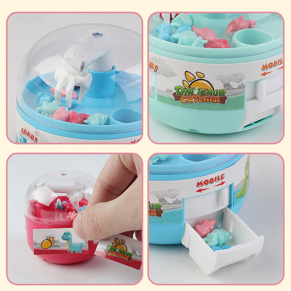 Mini-Machine-griffes-de-dinosaures-jouets-de-saisie-de-capsules-avec-8-pi-ces-jouet-interactif