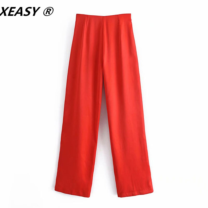 XEASY-pantalon-jambes-larges-en-Satin-de-soie-rouge-pour-femmes-Vintage-taille-haute-poches-lat