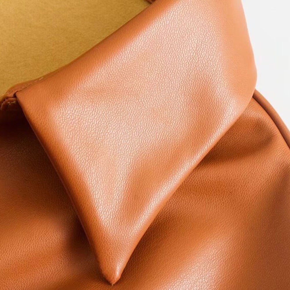XEASY-chemise-en-Faux-cuir-pour-femmes-Vintage-manches-courtes-couleur-unie-d-contract-e-mi