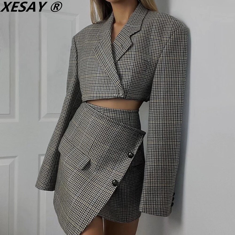 XEASY-ensemble-jupe-avec-veste-pour-femme-2-pi-ces-Blazer-court-taille-haute-Mini-jupe