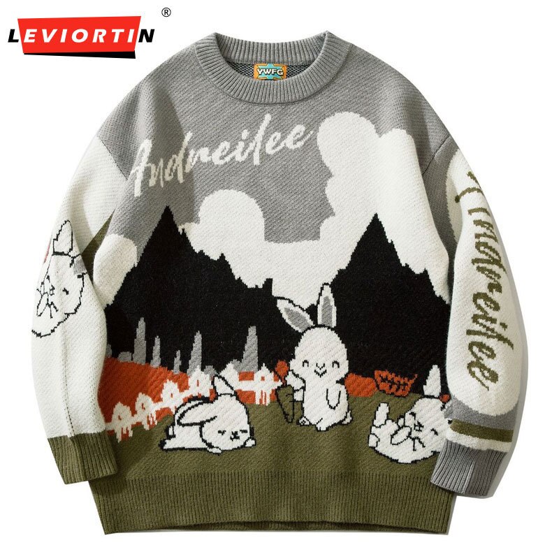 Harajuku-pull-tricot-en-forme-de-lapin-pour-homme-pull-style-Hip-Hop-d-contract-ample