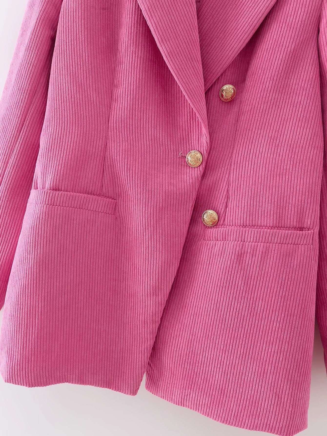 Blazer-en-velours-c-tel-pour-femmes-manteau-Vintage-manches-longues-avec-boutons-simples-poches-passepoil