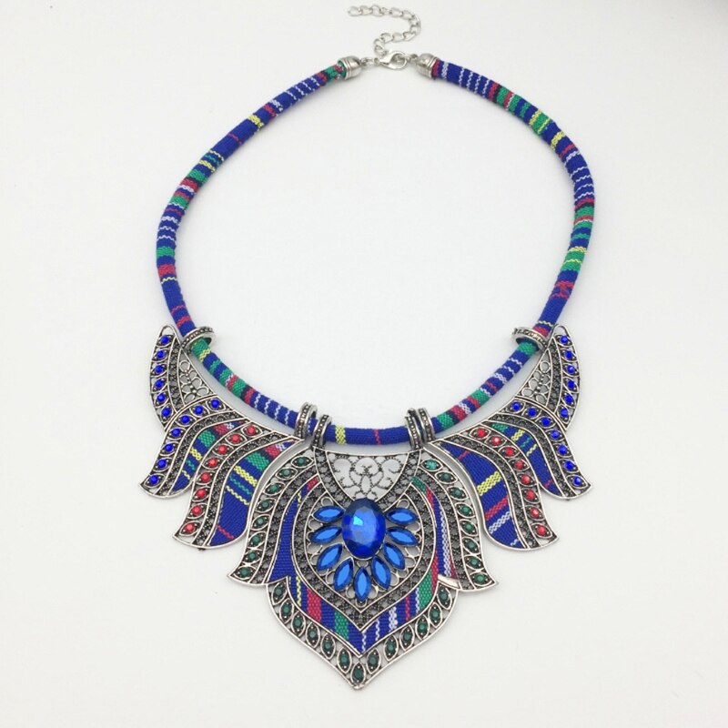 Collier-ras-du-cou-avec-bavoir-pais-style-boh-me-indien-africain-gyptien-Tribal