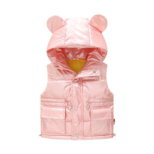 Gilet-d-hiver-en-coton-argent-brillant-pour-enfants-v-tement-chaud-et-pais-sans-manches