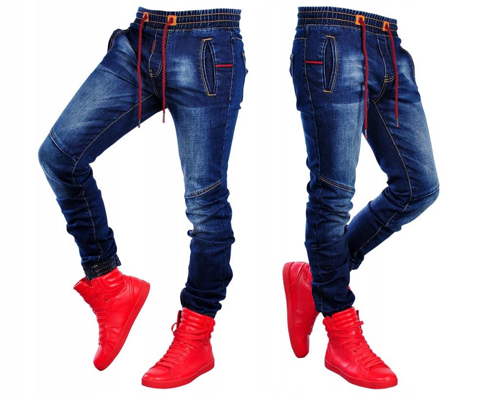 Jean-de-Jogging-pour-hommes-couleur-unie-cordon-lastique-ceinture-slim-extensible-mode-haute-qualit