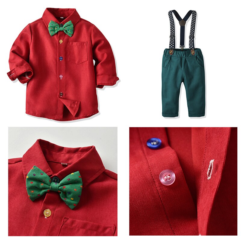 Ensemble-de-v-tements-de-no-l-pour-nouveau-n-gar-on-barboteuse-tenue-pour-enfants