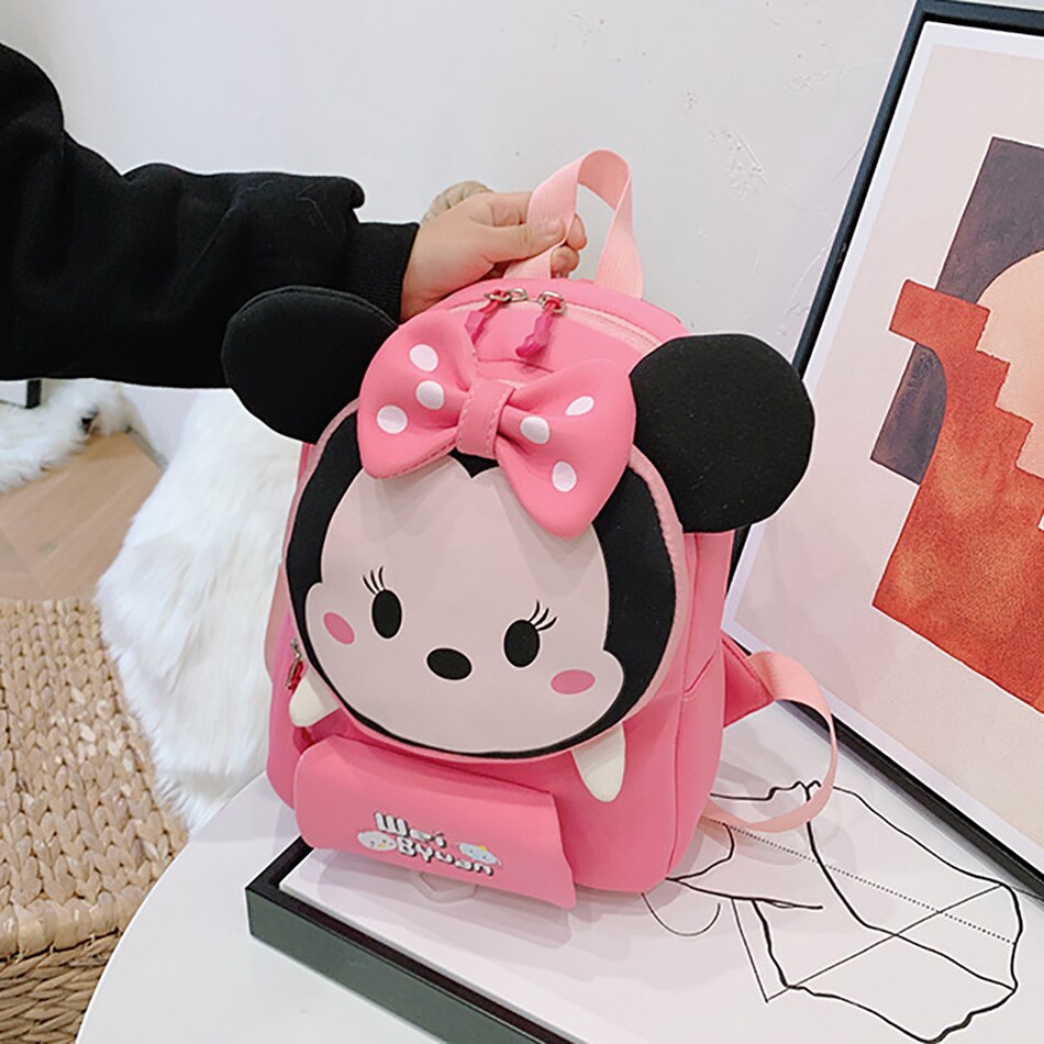 Sac-dos-imperm-able-en-Pu-pour-enfants-dessin-anim-Disney-mignon-Minnie-Mickey-Mouse-sac