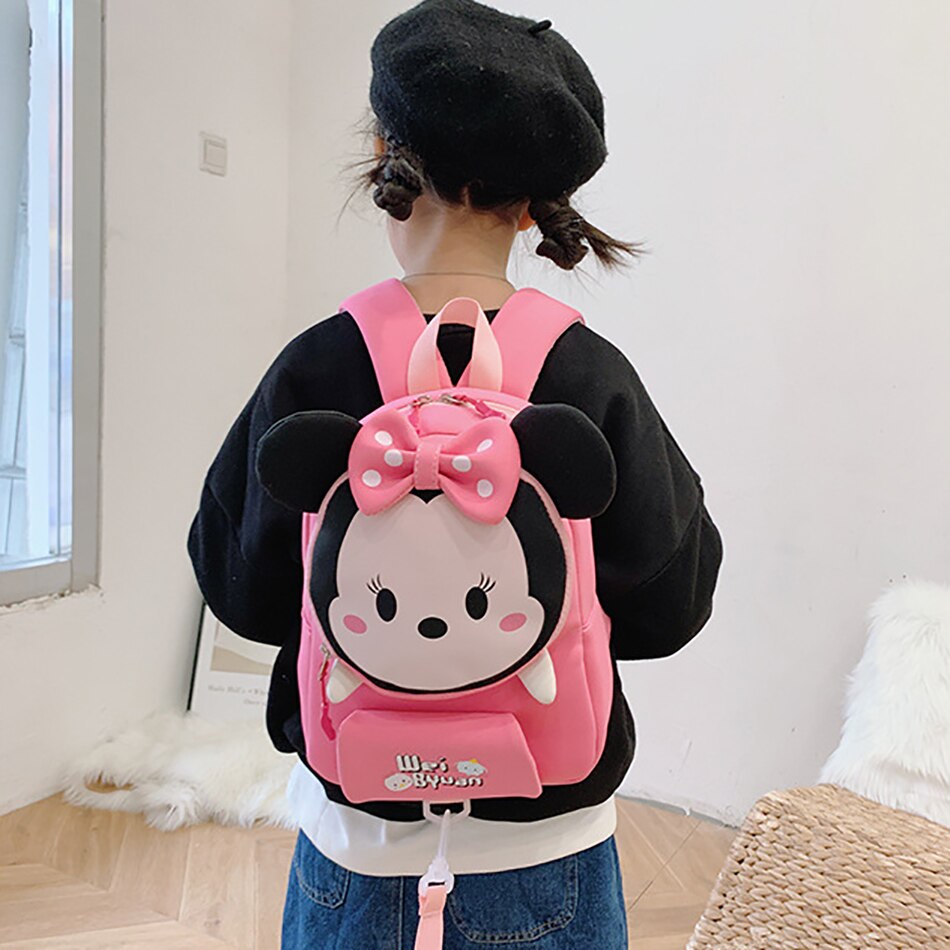 Sac-dos-imperm-able-en-Pu-pour-enfants-dessin-anim-Disney-mignon-Minnie-Mickey-Mouse-sac