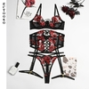 ECTOOKO-sous-v-tements-rotiques-et-d-licats-Lingerie-sensuelle-Sexy-broderie-ensemble-Bandage-jarretelles-slips