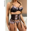 ECTOOKO-soutien-gorge-brod-pour-femmes-ensemble-de-3-pi-ces-transparent-sous-v-tements-Transpar