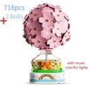 Bo-te-musique-avec-blocs-de-construction-718-pi-ces-ballon-Air-chaud-fleur-de-cerisier