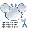 Bols-d-alimentation-en-Silicone-en-forme-de-crabe-avec-cuill-re-pivotante-fourchette-vaisselle-de