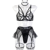 Yimunancy-ensemble-de-Lingerie-en-maille-pour-femmes-4-pi-ces-Transparent-ras-du-cou-Sexy