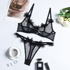 Yimunancy-ensemble-2-pi-ces-en-dentelle-soutien-gorge-maille-pois-Lingerie-fantaisie-noire-Sexy-exotique