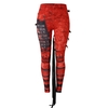 Pantalon-crayon-gothique-Ultra-fronc-pour-femmes-Leggings-Punk-en-d-tresse-taille-haute-Sport-jogging