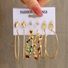 Ensemble-de-6-boucles-d-oreilles-en-diamant-ananas-perles-de-riz-color-es-grand-cercle