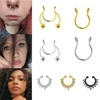 Ensemble-de-7-pi-ces-de-faux-piercings-de-nez-en-forme-de-U-pince-nez