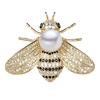 Broche-crois-e-en-forme-d-abeille-en-mail-perle-de-dessin-anim-Anti-mauvais-fonctionnement
