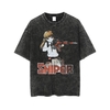 T-shirt-surdimensionn-d-lav-pour-hommes-Streetwear-en-coton-Harajuku-avec-dessin-anim-fille-avec