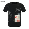 Dsquared2-T-Shirt-col-ras-du-cou-100-coton-pour-hommes-et-femmes-d-contract-tendance