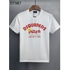 Dsquared2-t-shirt-col-rond-homme-en-coton-Simple-d-contract-tendance-avec-lettres-imprim-es