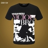 Dsquared2-T-Shirt-col-ras-du-cou-100-coton-pour-hommes-et-femmes-d-contract-tendance