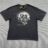 T-shirt-manches-courtes-pour-hommes-et-femmes-Vintage-haute-qualit-tissu-lourd-lav