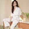 Pyjama-en-dentelle-pour-femmes-2-pi-ces-imprim-v-tements-de-nuit-doux-garniture-en