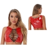 Haut-court-en-Latex-pour-femme-haut-ajour-lacets-Sexy-d-bardeur-look-mouill-en-cuir