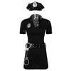 Policier-Costume-d-uniforme-de-Police-pour-Halloween-tenue-de-jeu-de-r-le-Sexy-Mini