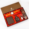 Coffret-cadeau-boutique-pour-homme-noir-marron-montre-quartz-lunettes-ceinture-portefeuille-porte-cl-s-stylo