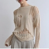 Pull-manches-longues-avec-trous-Style-cor-en-Sexy-ourlet-asym-trique-ample-ajour-fin-tricot