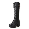 Gdgydh-Bottes-hautes-en-cuir-talon-carr-pour-femme-chaussures-mode-multi-saisons-grandes-tailles-43