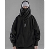 Sweat-capuche-col-haut-pour-homme-ample-confortable-streetwear-Harajuku-Hiphop-polaire-surdimensionn-collection-automne-et