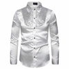 Chemise-de-soir-e-en-Satin-manches-longues-pour-homme-haut-Slim-de-luxe-semblable-de