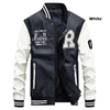 Blouson-de-base-ball-en-cuir-Pu-homme-manteau-bombardier-Faux-pilote-polaire-haut-d-universit