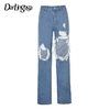 Darlingaga-jean-d-chir-taille-haute-pour-femmes-Streetwear-d-chir-trou-pantalon-d-contract-Denim