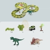 Piste-de-course-de-chemin-de-fer-de-dinosaure-jouet-de-bricolage-en-plastique-assemblage-Flexible