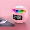 R-veil-num-rique-LED-Radio-TF-FM-bluetooth-haut-parleur-rond-veilleuse-color-e-lecture